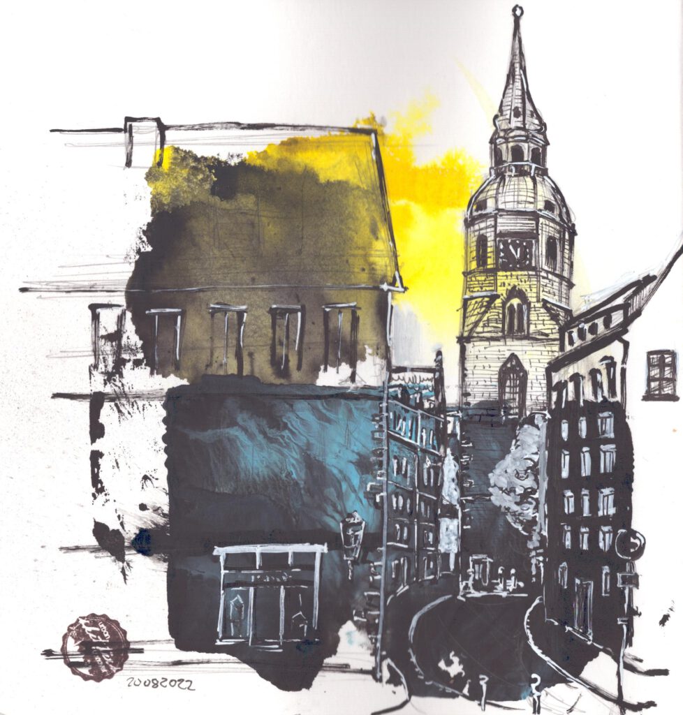 Urban Sketch Hannover von Enno E. Peter