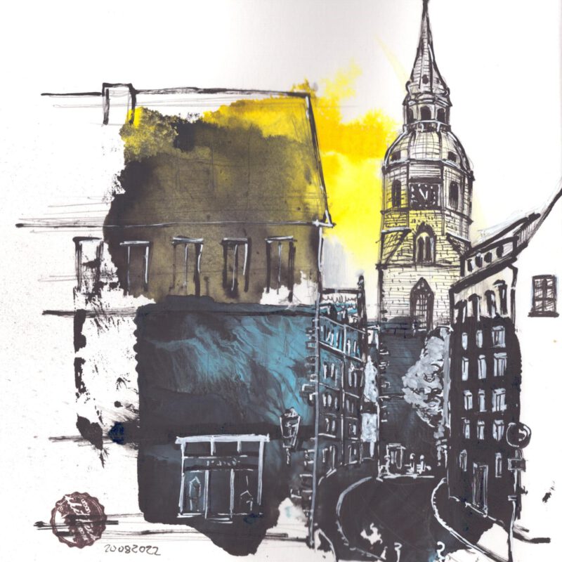 Urban Sketch Hannover von Enno E. Peter