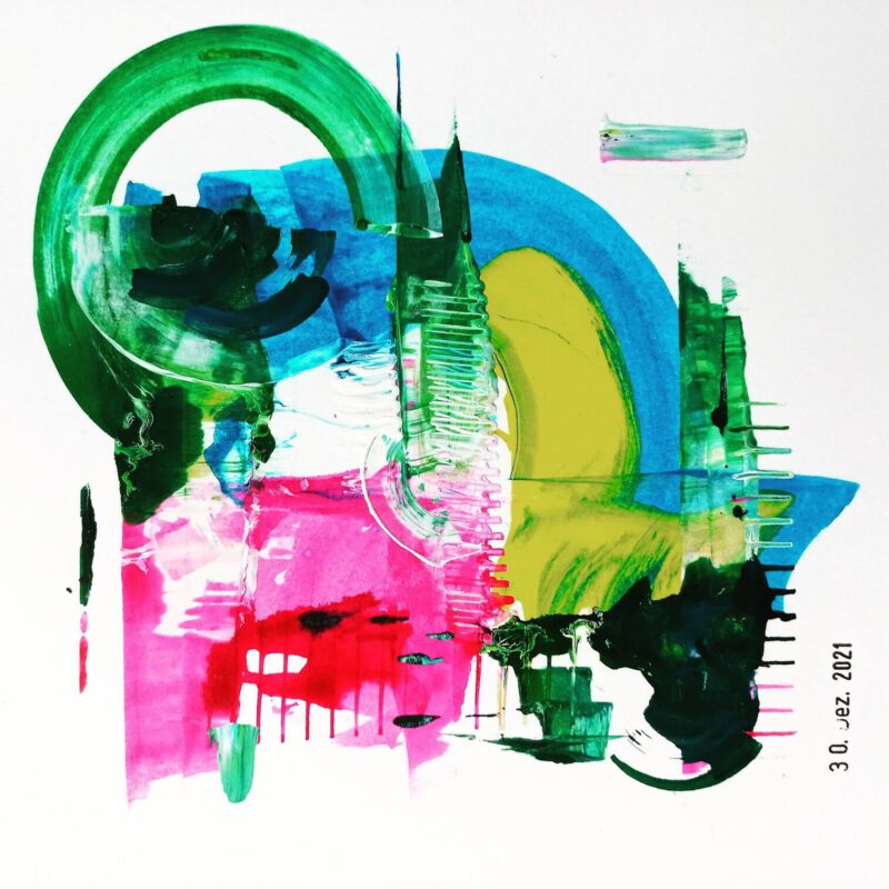 Abstraktes Bild "I'll fly away" von Enno E. Peter